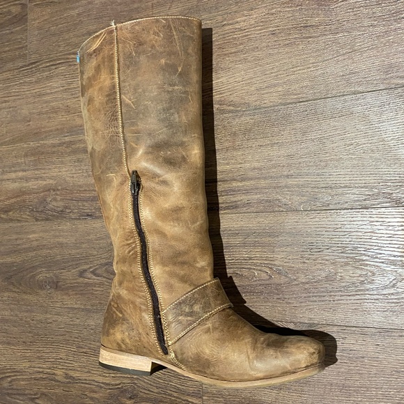 Fluevog Radio brown leather knee boots women size 9 - Picture 7 of 16